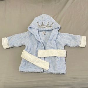 Baby boy bathrobe, blue, size 0-9 months